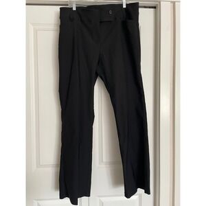Design by Olivia Ultra Stretch Millennium Bootcut Dress Pants Black Wide Leg -2X